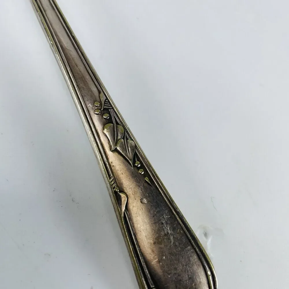 Meadowbrook Heather Dessert Pie Server WM A Rogers Oneida SilverPlate VTG